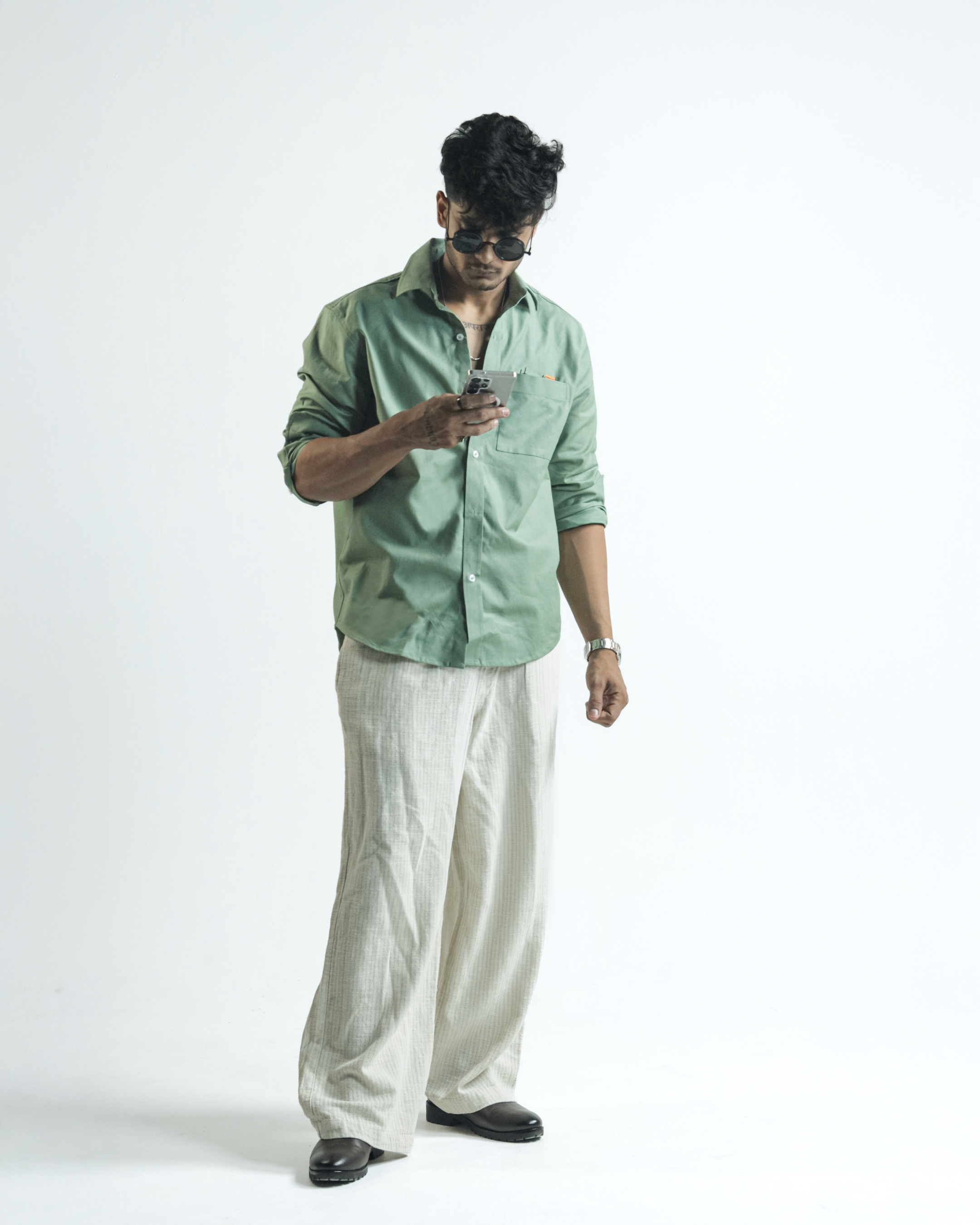 Oxford Shirt - Sage Green