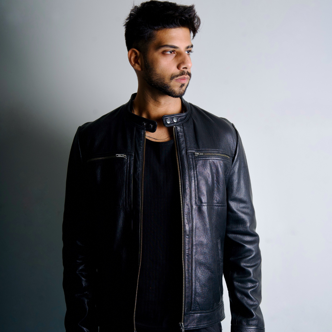 BIEBER LEATHER BIKER JACKET