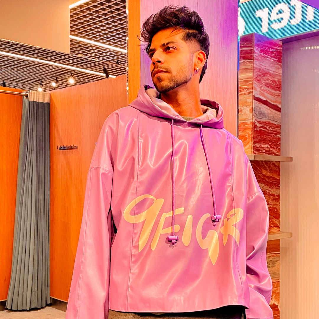 9FIGR PINK RIDING HOODIE - PLUM