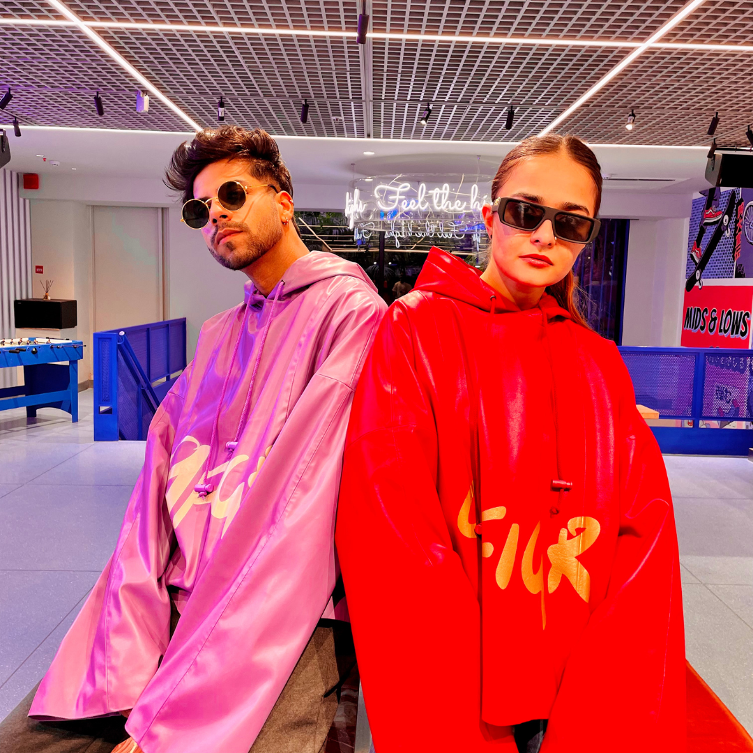 9FIGR PINK RIDING HOODIE - PLUM