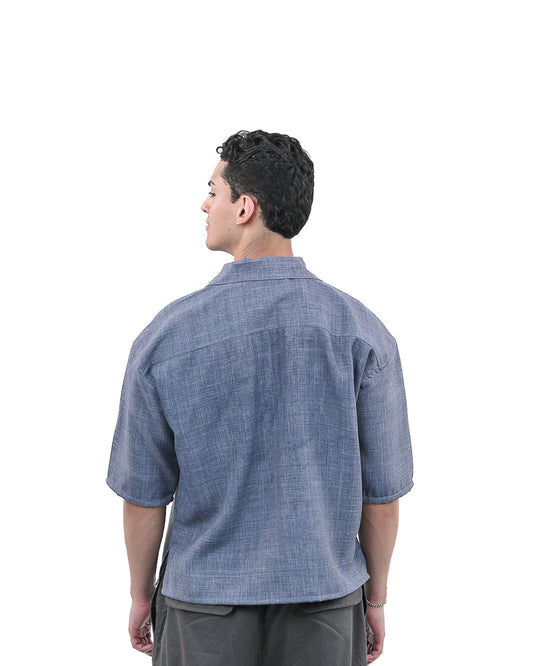 Grey Short Sleeve Utility Shirt