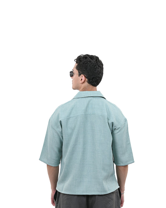 Green Short Sleeve Utility Shirt