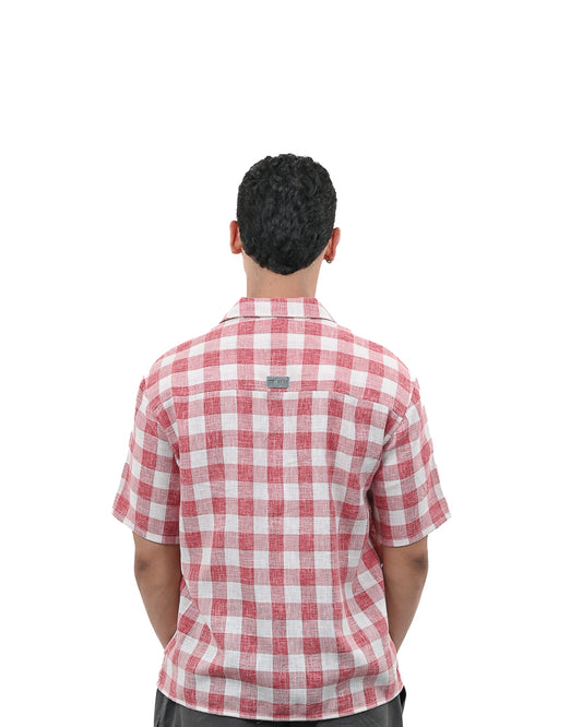 Red Gingham Summer Shirt