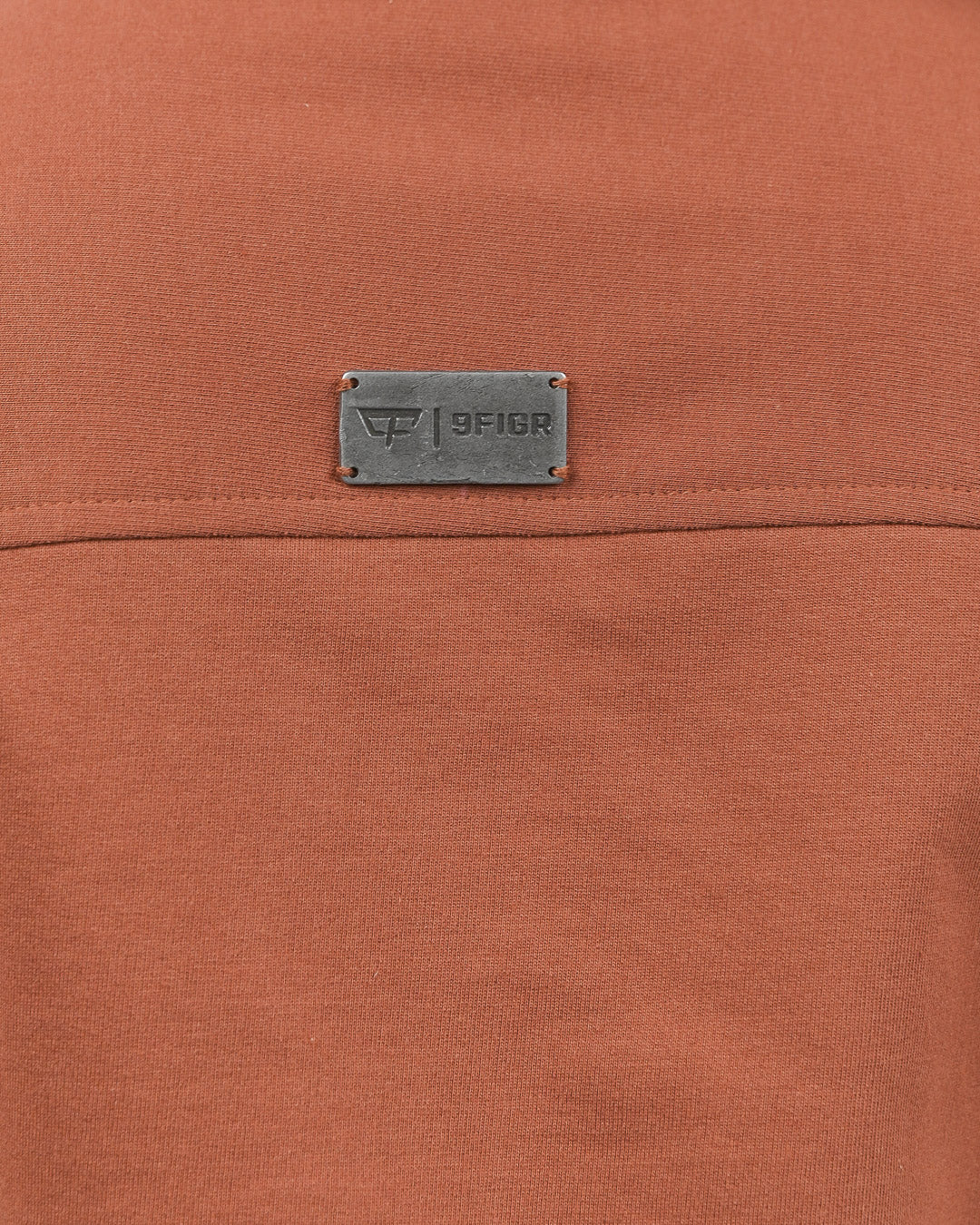 Cropped Zip Up Top - Brown