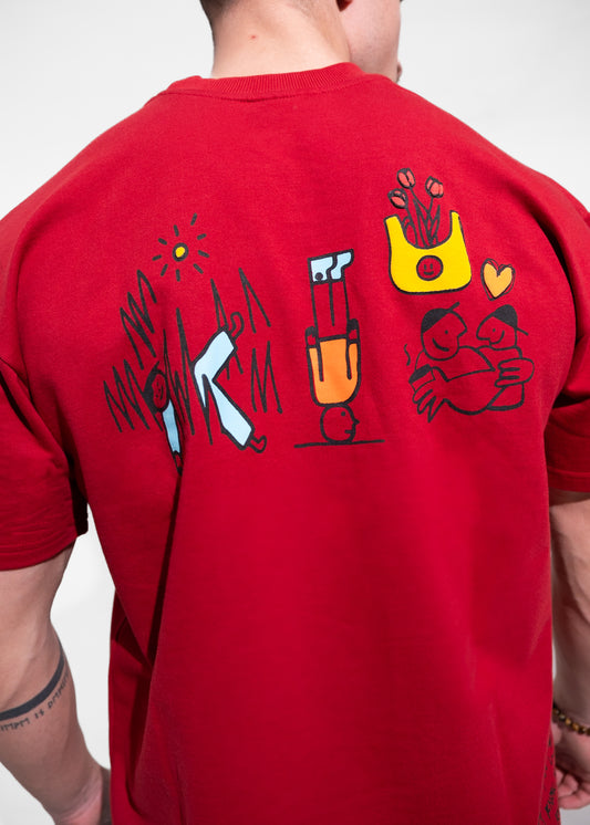IYKYK Tee – Vibrant Crimson