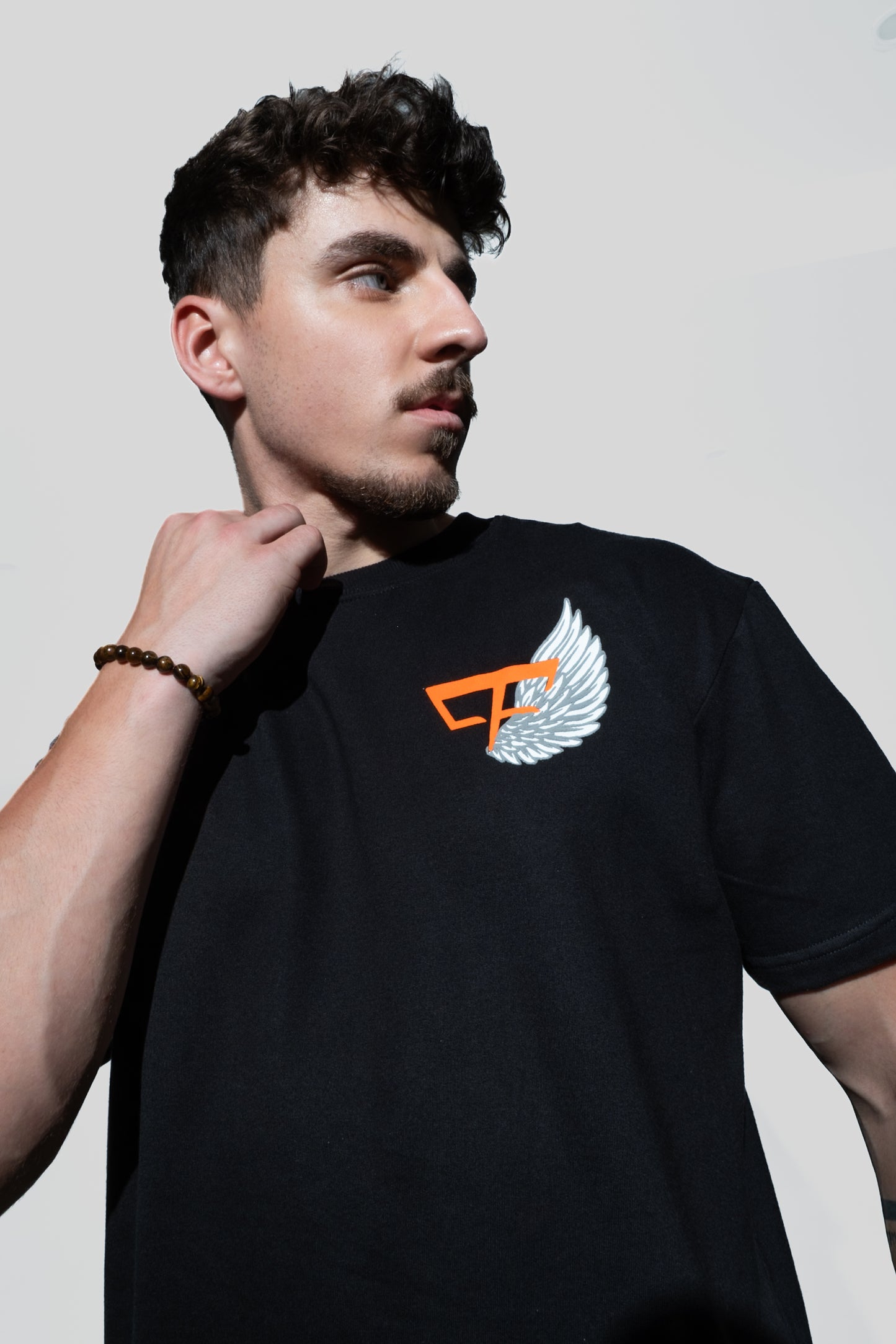 Angel Wings Tee – Jet Black