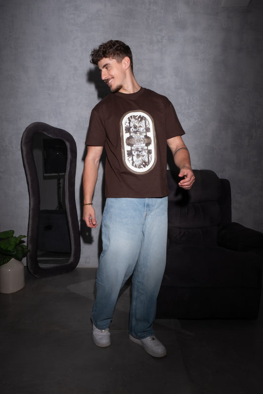 Upside Down Tee – Rich Brown Hue