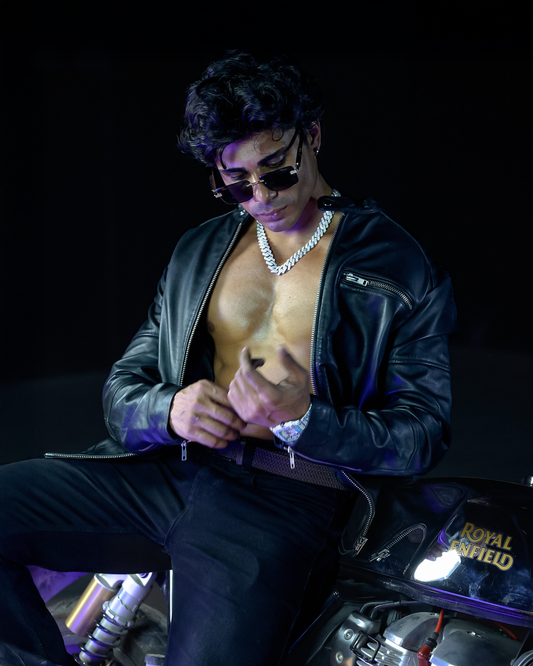 BIEBER LEATHER BIKER JACKET