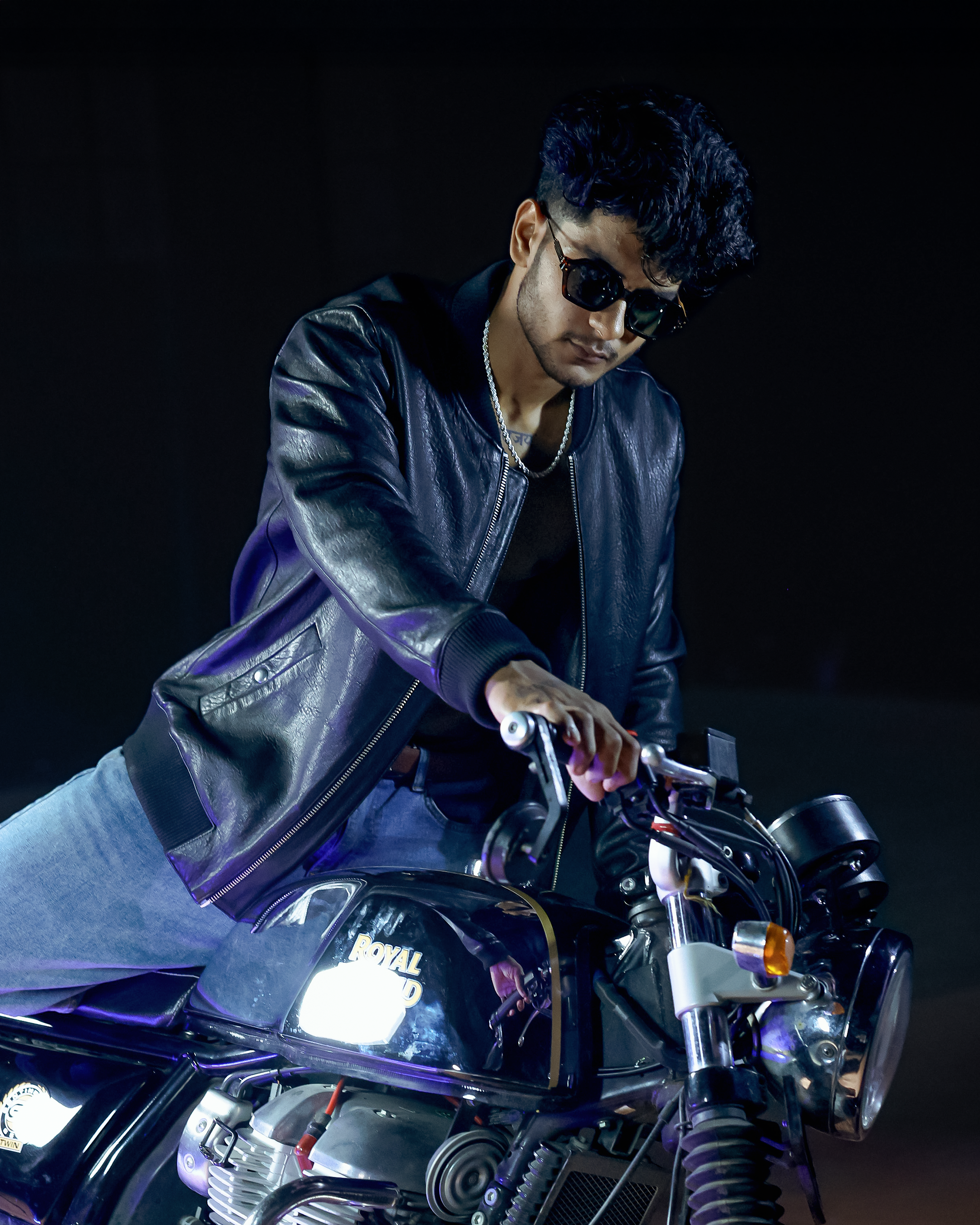 KANYE LEATHER BOMBER JACKET