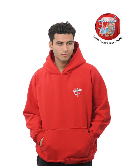 Ice Cream Truck Hoodie - Red