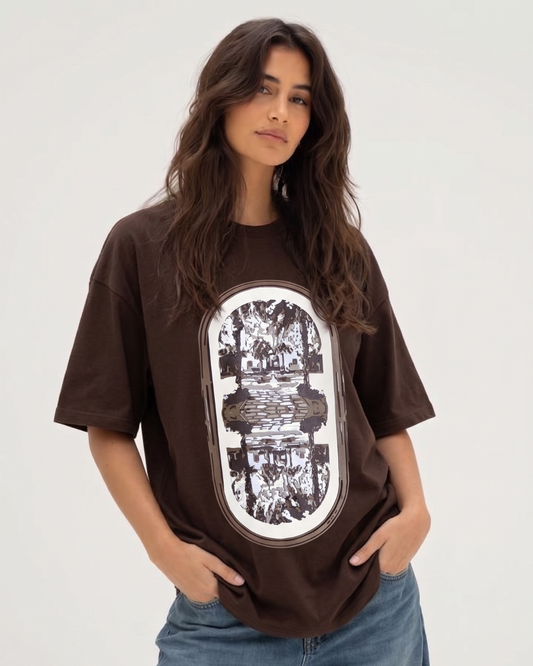 Upside Down Tee – Rich Brown Hue