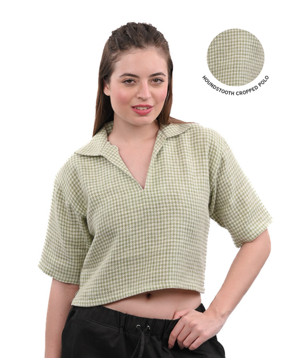 Sage Drift Boxy Crop Shirt