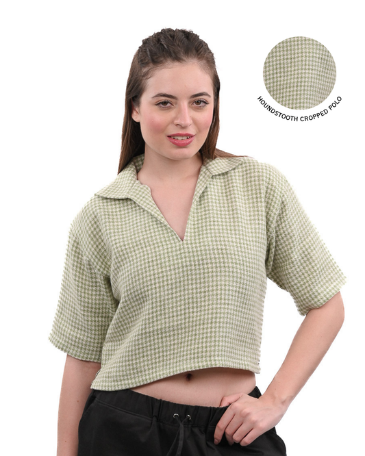 Sage Drift Boxy Crop Shirt