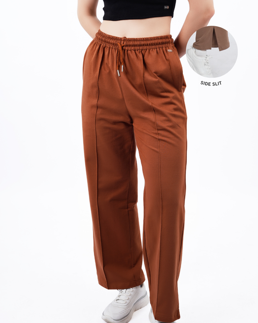Slit Pants - Brown