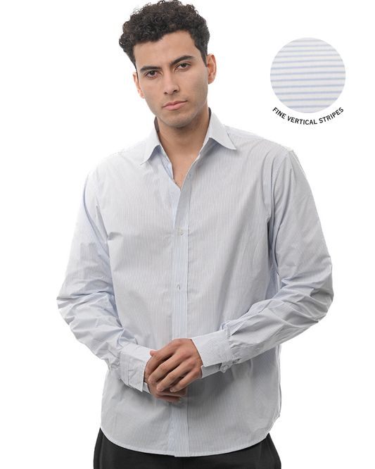 Small Stripe Shirt - blue