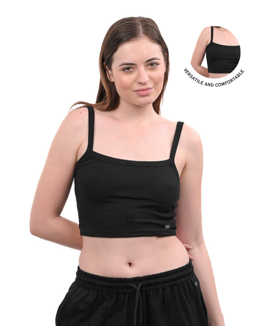 Spaghetti Tank - Black