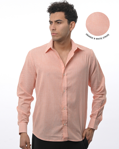 Stripe Shirt - Orange