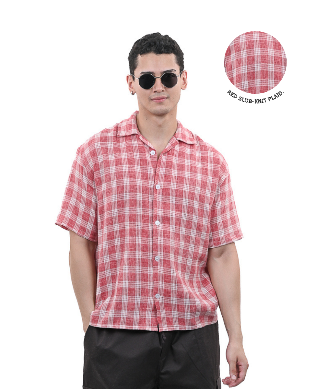 Red Gingham Summer Shirt