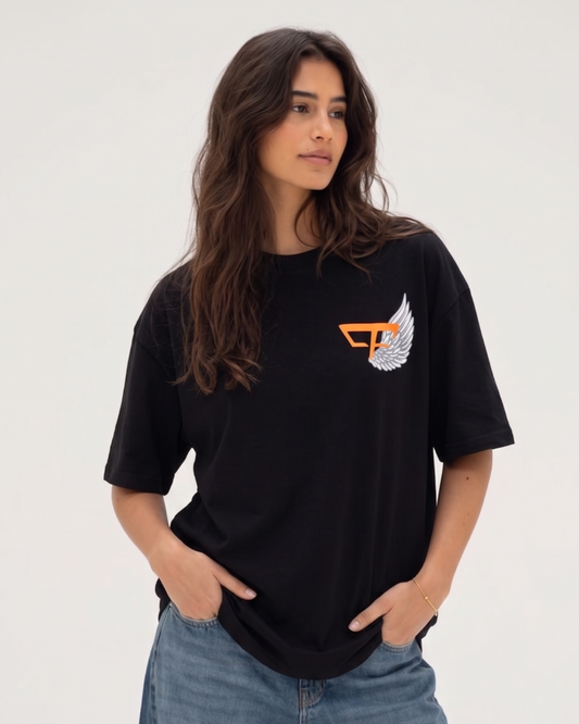 Angel Wings Tee – Jet Black