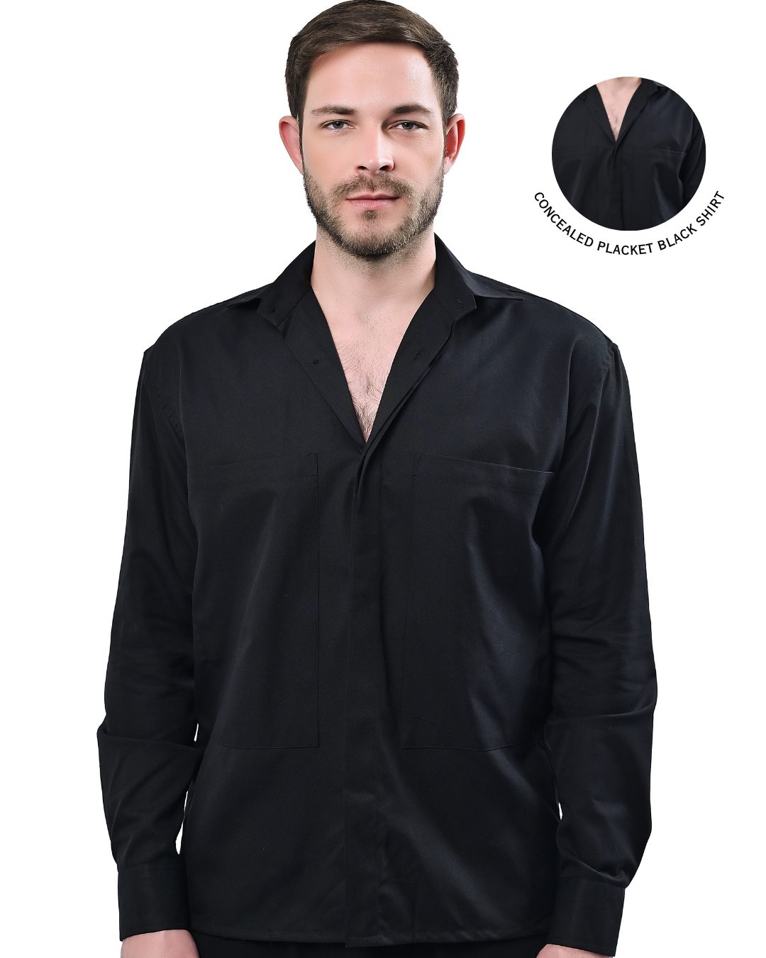 Carbon Black - Double Pocket Shirt