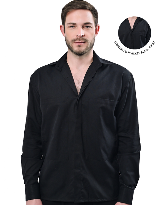 Carbon Black - Double Pocket Shirt