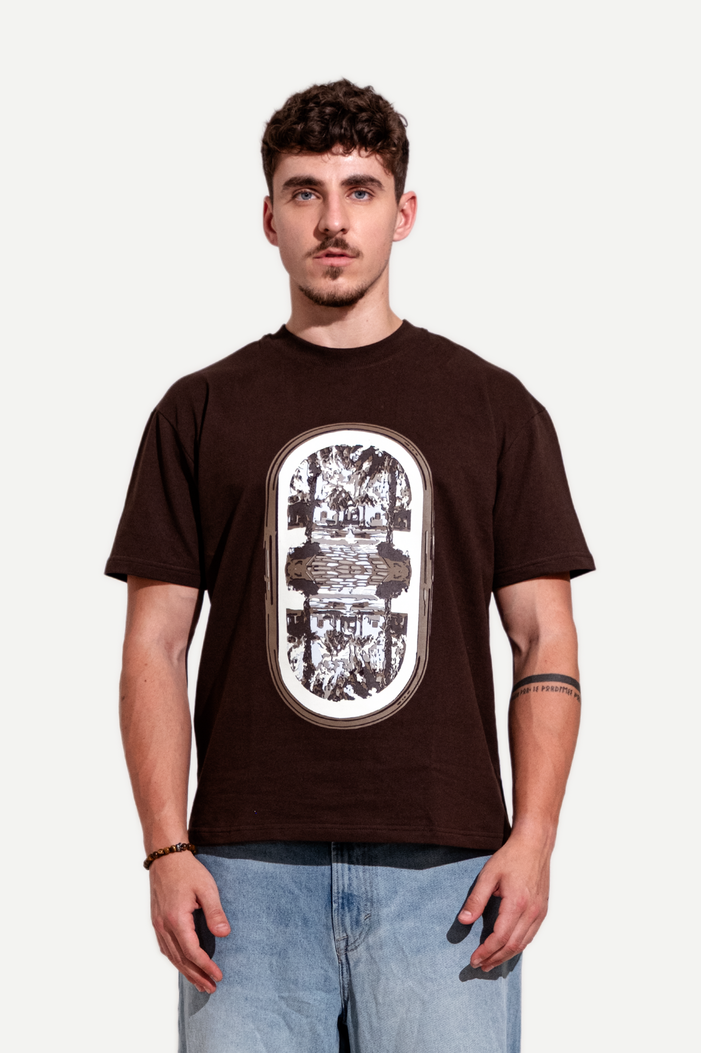 Upside Down Tee – Rich Brown Hue