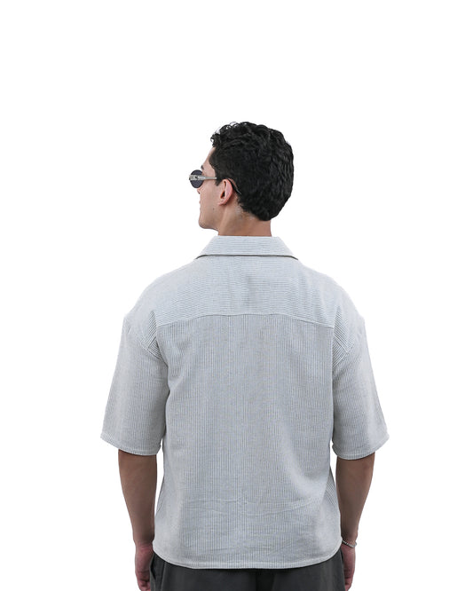 Quarter Zip Stripe Shirt