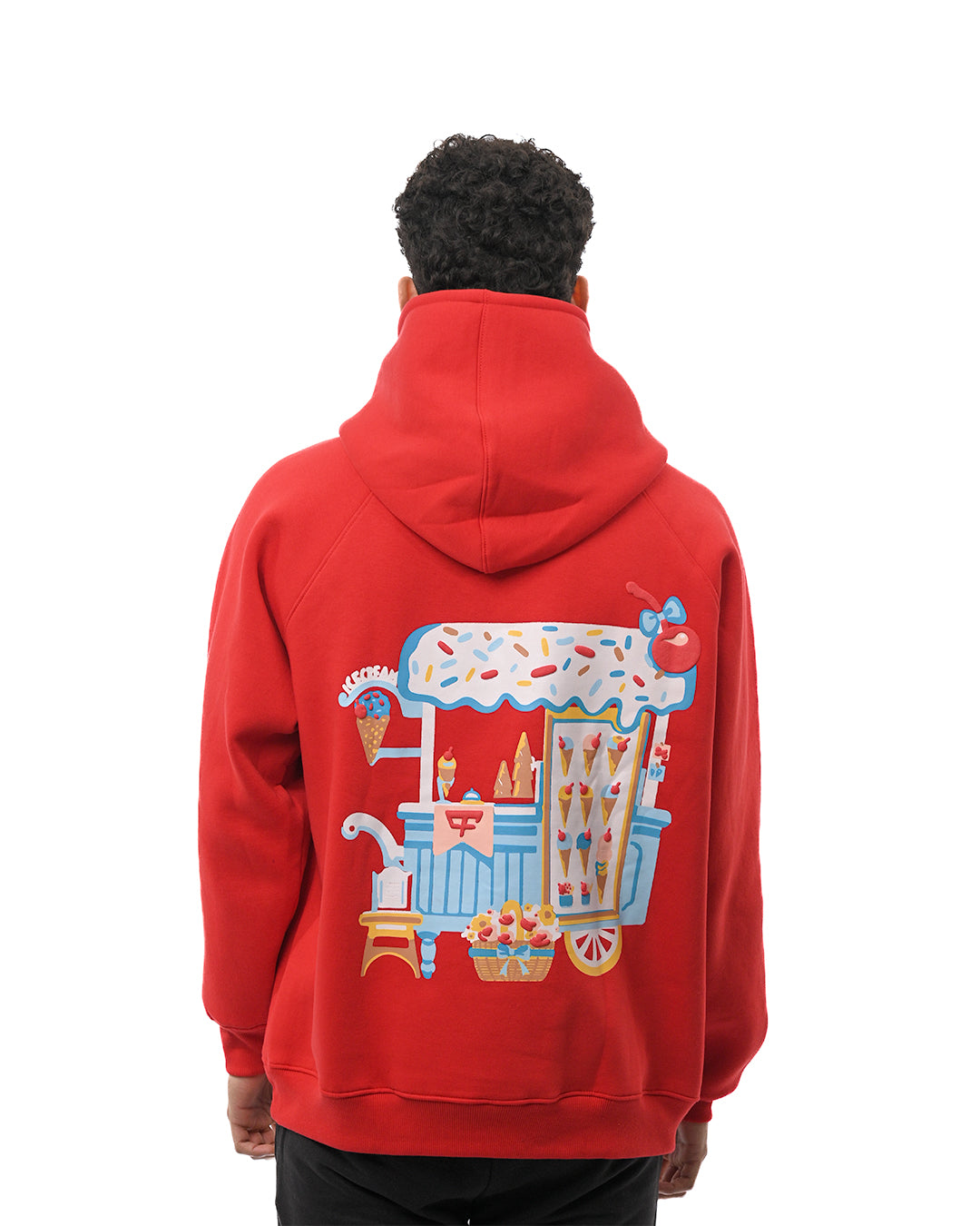 Ice Cream Truck Hoodie - Red