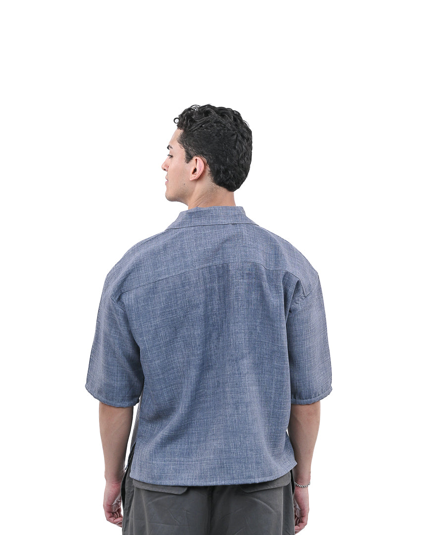 Grey Short Sleeve Utility Shirt