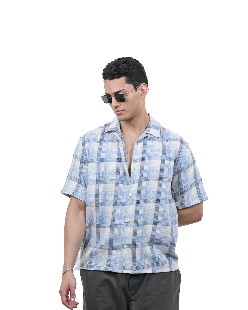 Sky Grid Summer Shirt