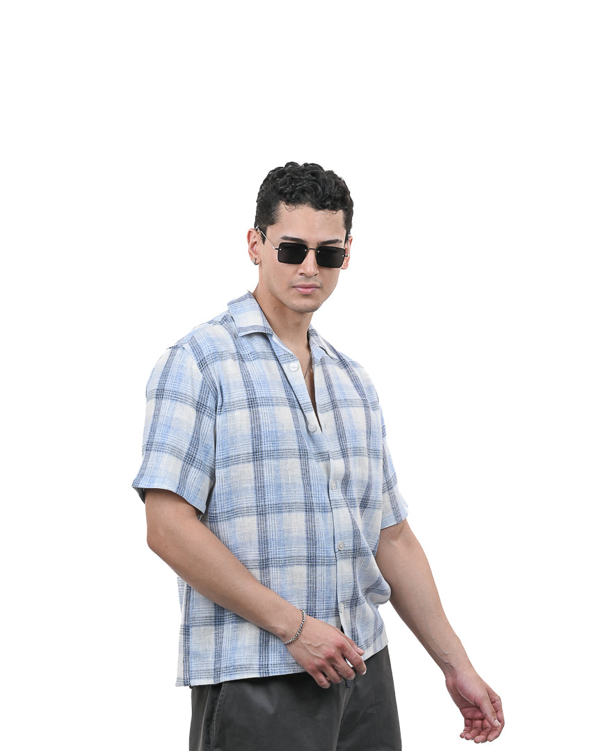 Sky Grid Summer Shirt