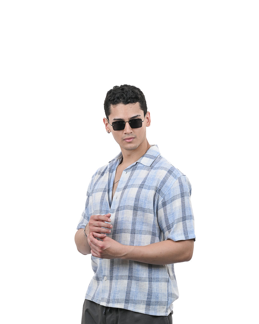 Sky Grid Summer Shirt