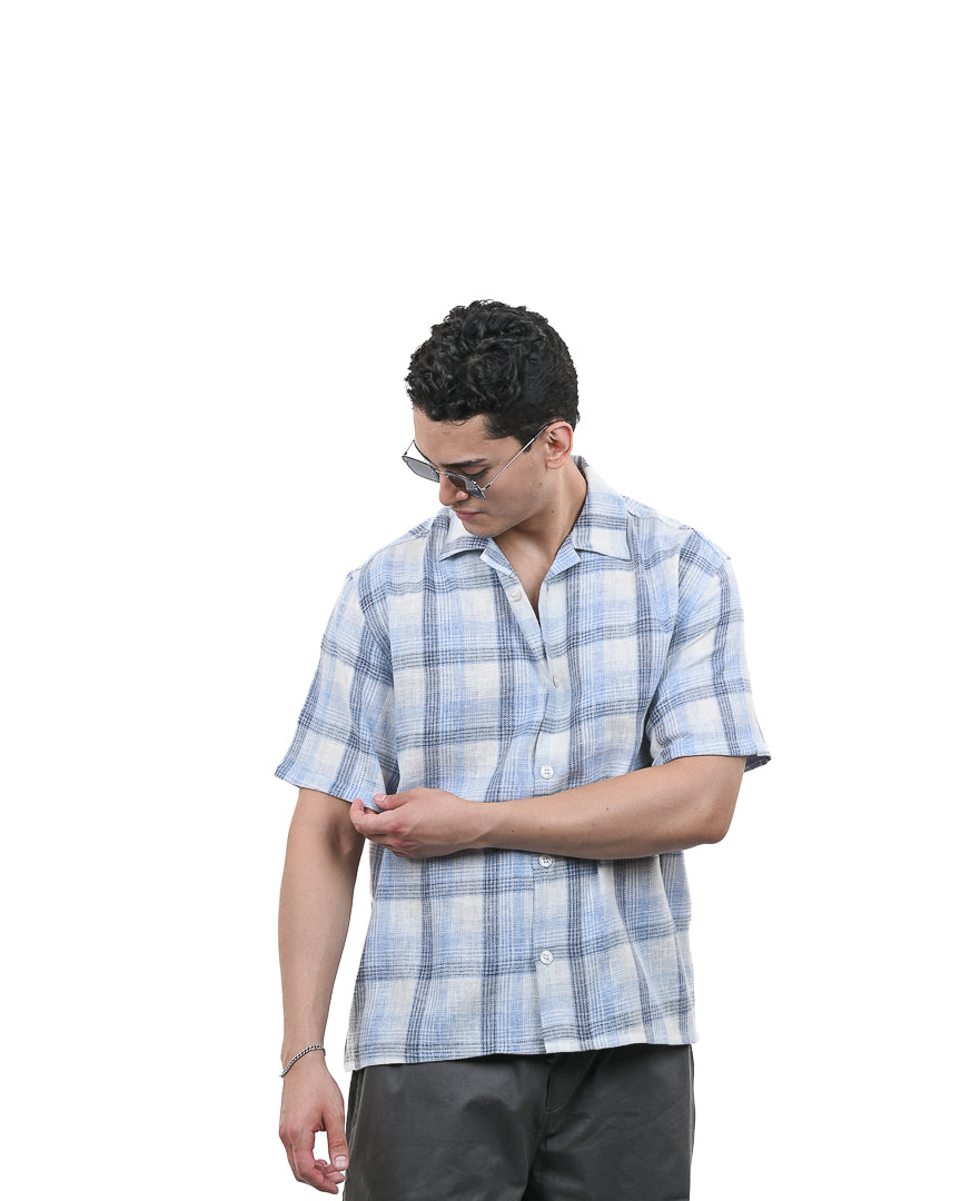 Sky Grid Summer Shirt