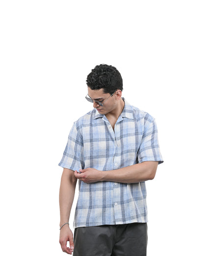 Sky Grid Summer Shirt