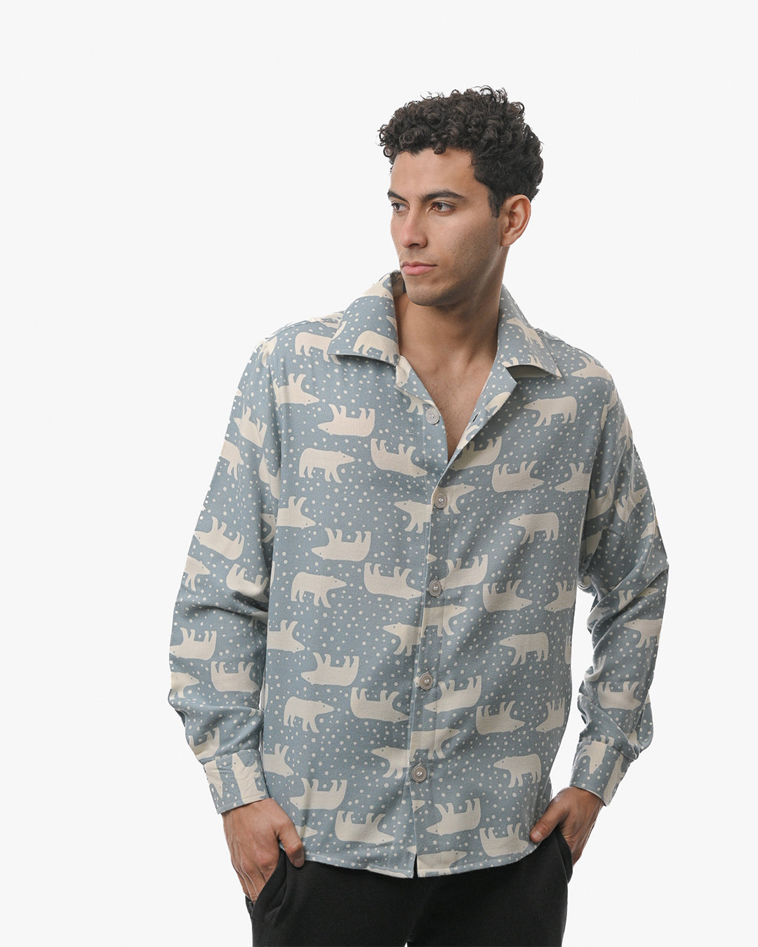 Moonwalk Bear Flannel Shirt