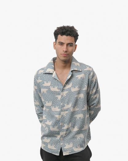 Moonwalk Bear Flannel Shirt