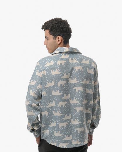 Moonwalk Bear Flannel Shirt