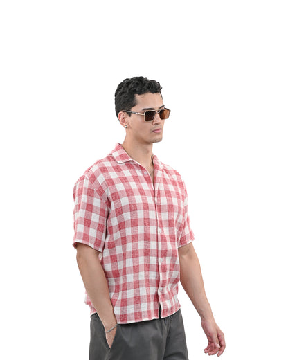 Red Gingham Summer Shirt