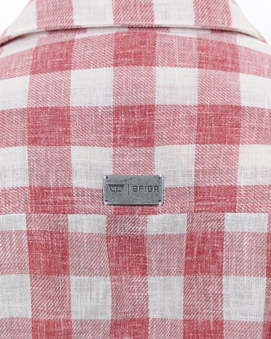 Red Gingham Summer Shirt
