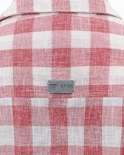 Red Gingham Summer Shirt