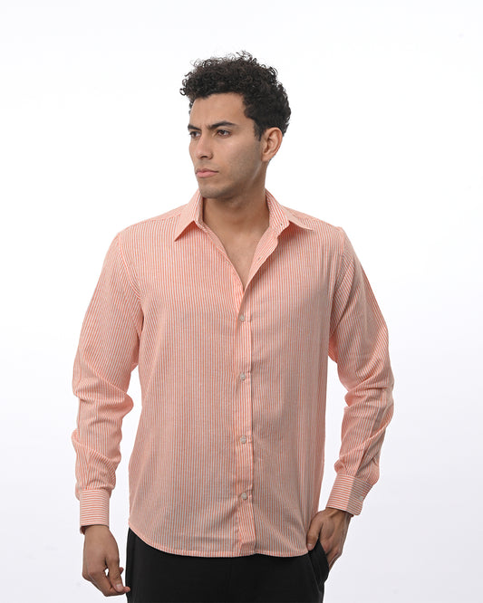 Stripe Shirt - Orange