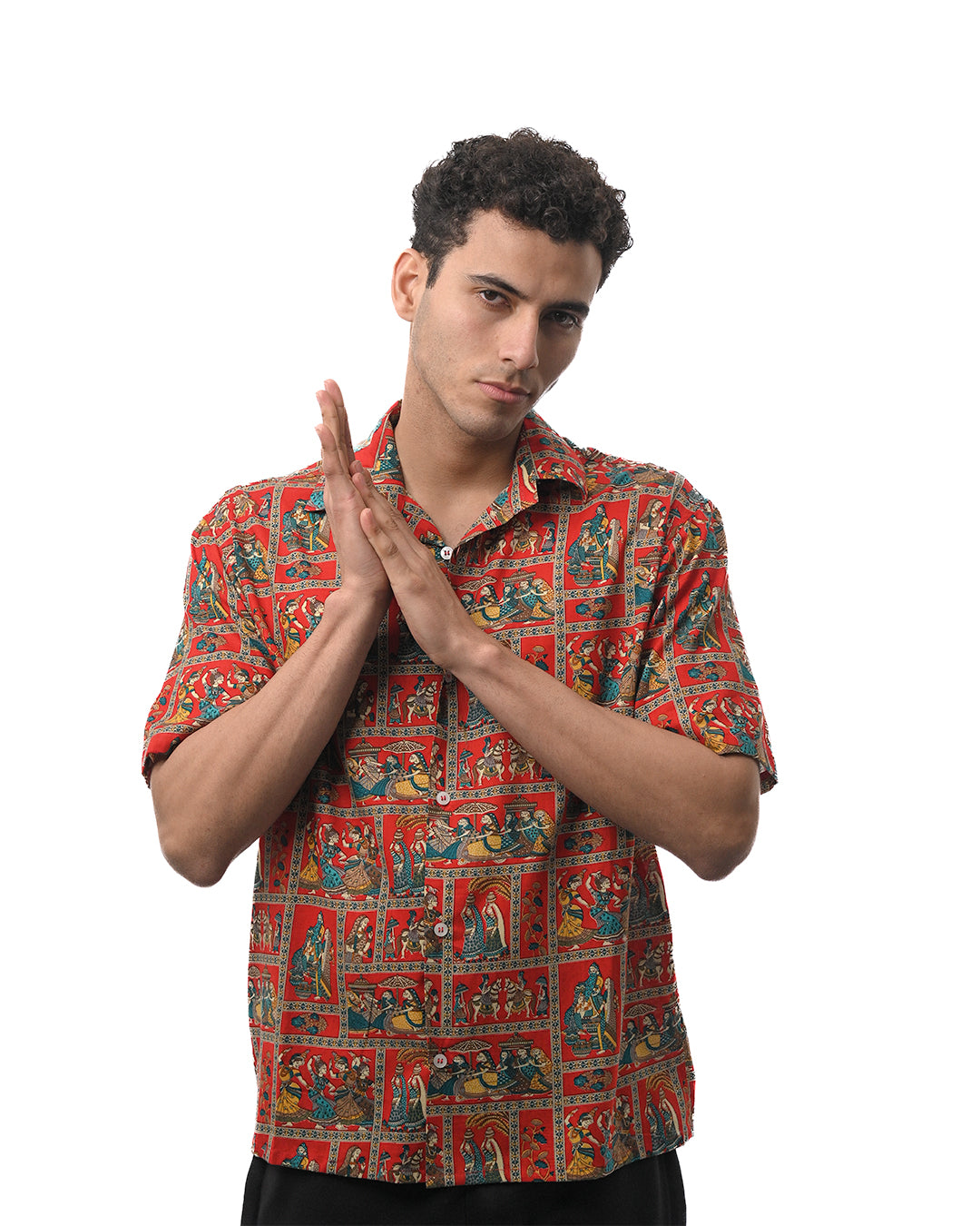 The Kalamkari Shirt - Red