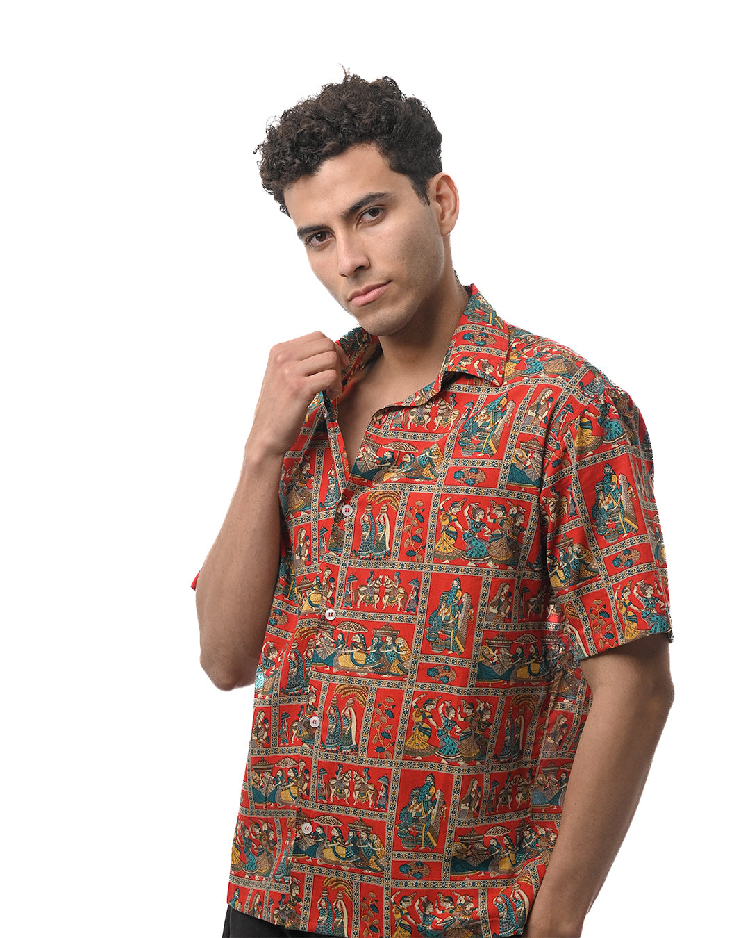 The Kalamkari Shirt - Red