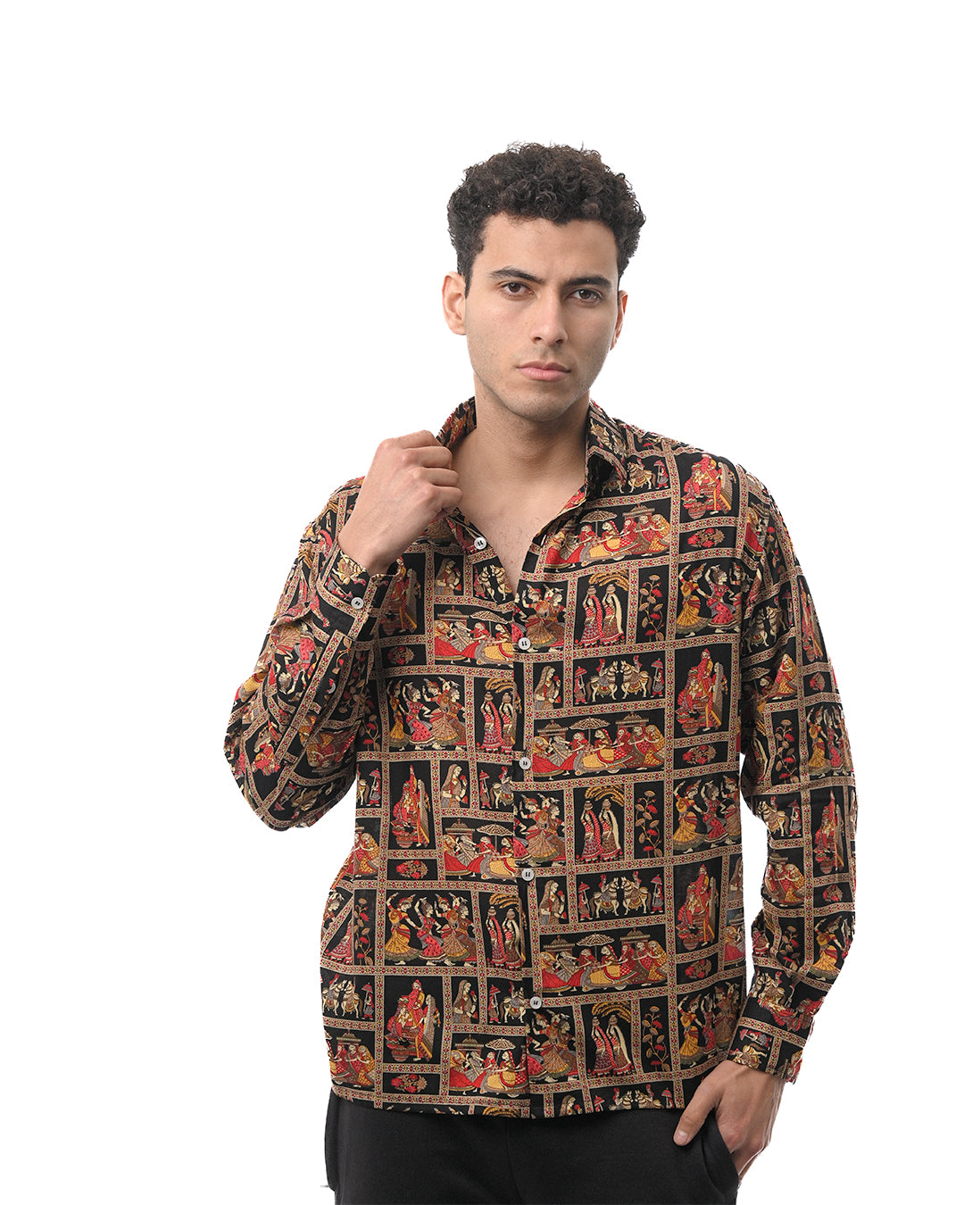 Heritage Narrative Button Down Shirt