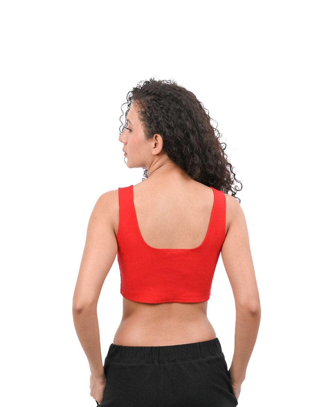 Cropped Crop Top Red