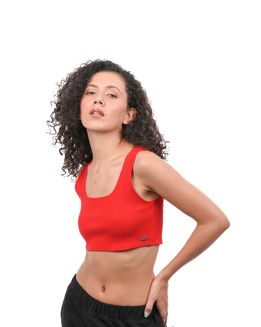 Cropped Crop Top Red