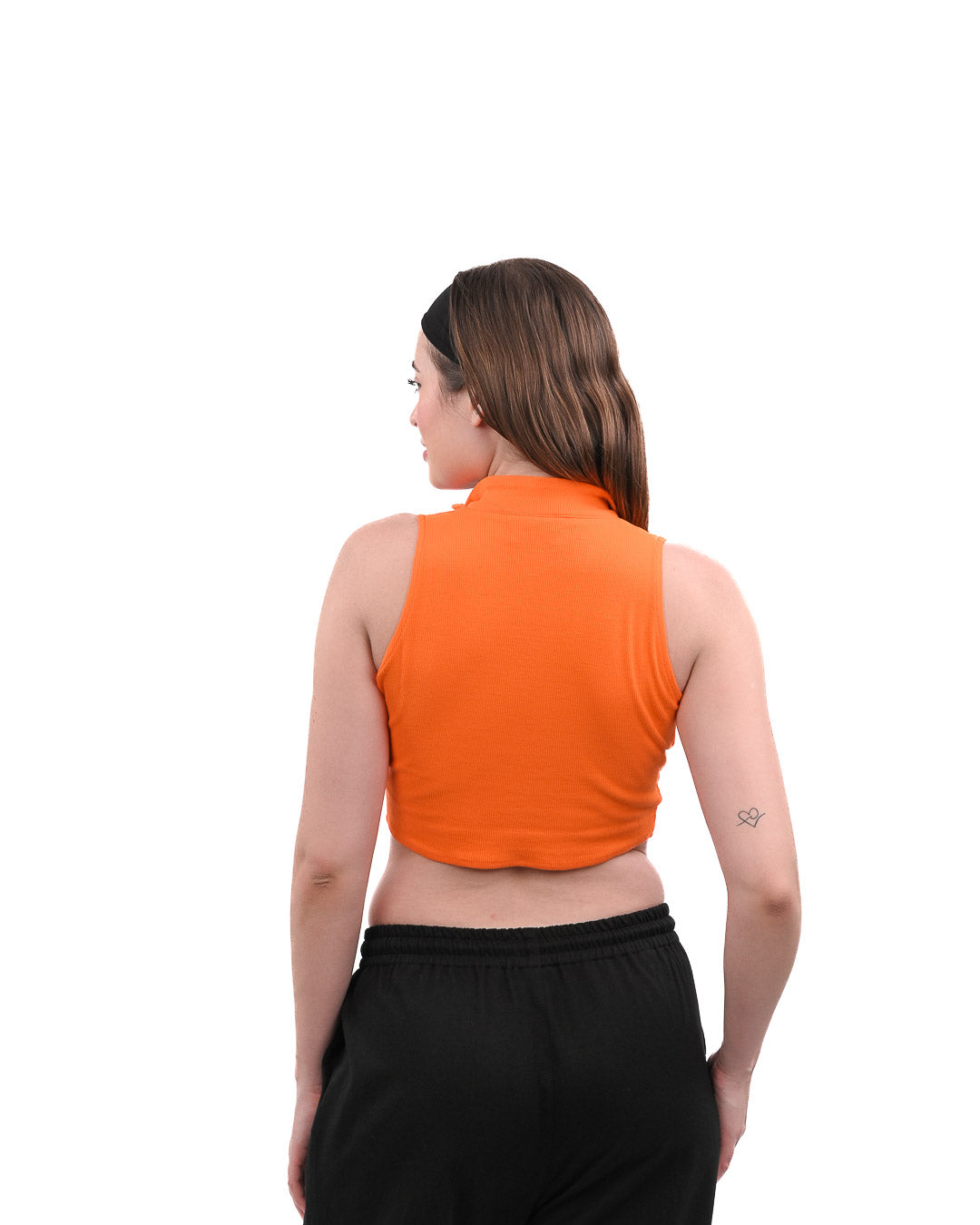Tangerine Half Zip Top