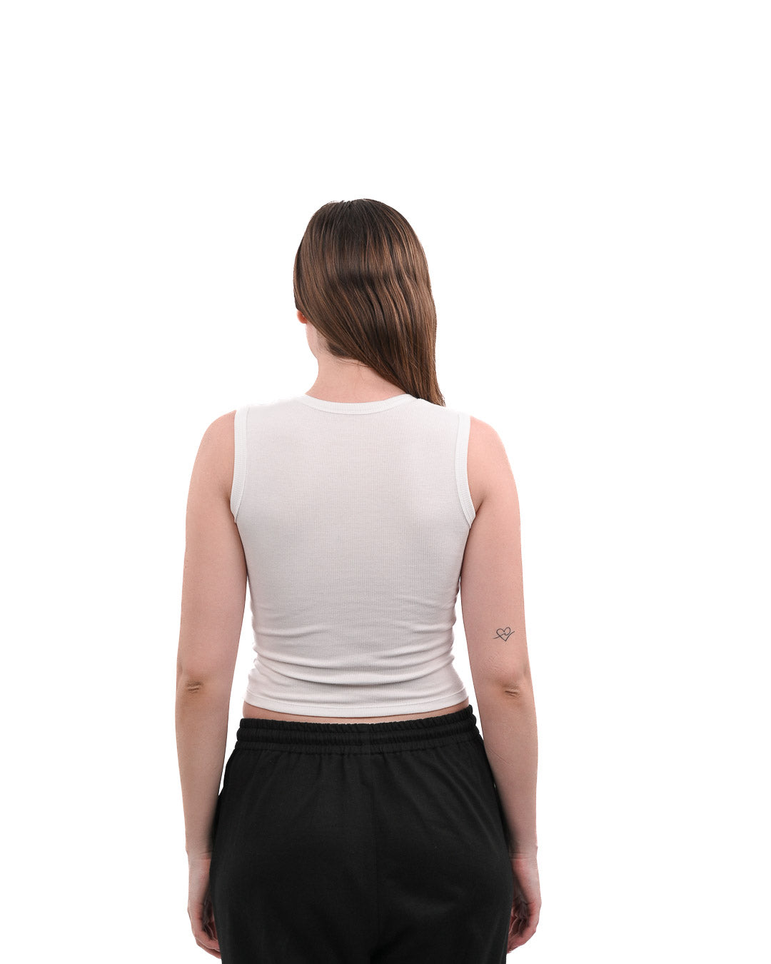 Rib Knit Tank - White