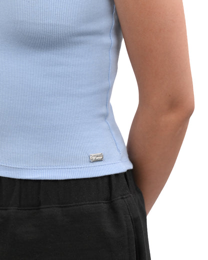 Rib Knit Tank - Blue
