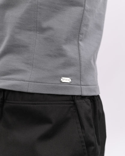 Basic Zip Up Top-Grey
